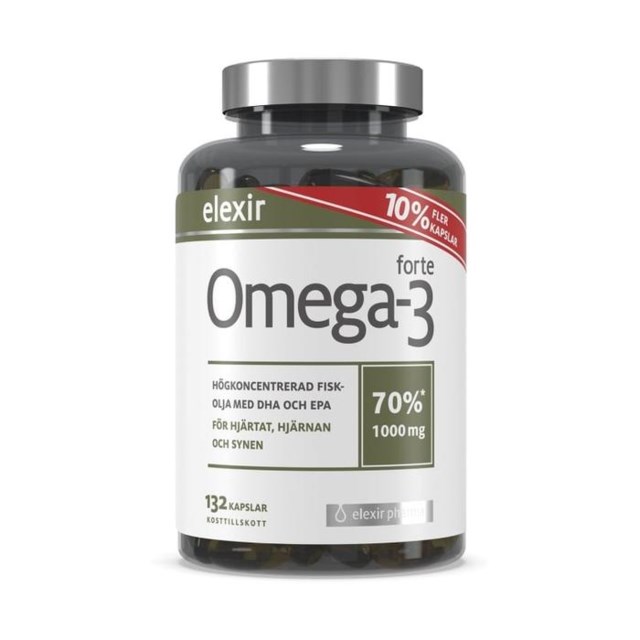 Elexir Omega-3 Forte 1000 mg 132 kapslar - 1