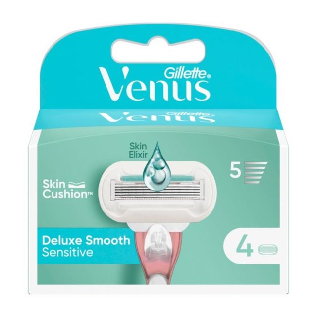 Gillette Venus Deluxe Smooth Sensitive rakblad 4 st - 1