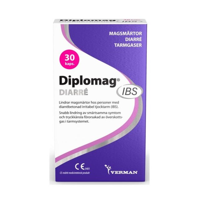 Diplomag IBS Diarré 30 kapslar - 1