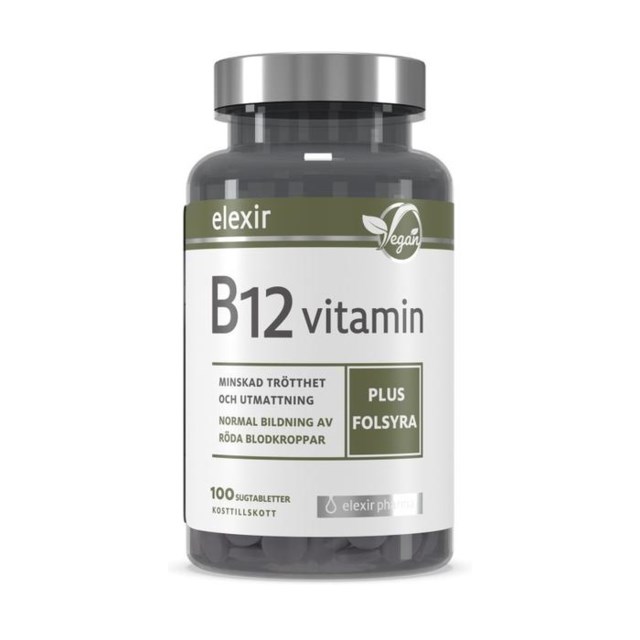Elexir Vitamin B-12 Vegan - 100 Pack - 1