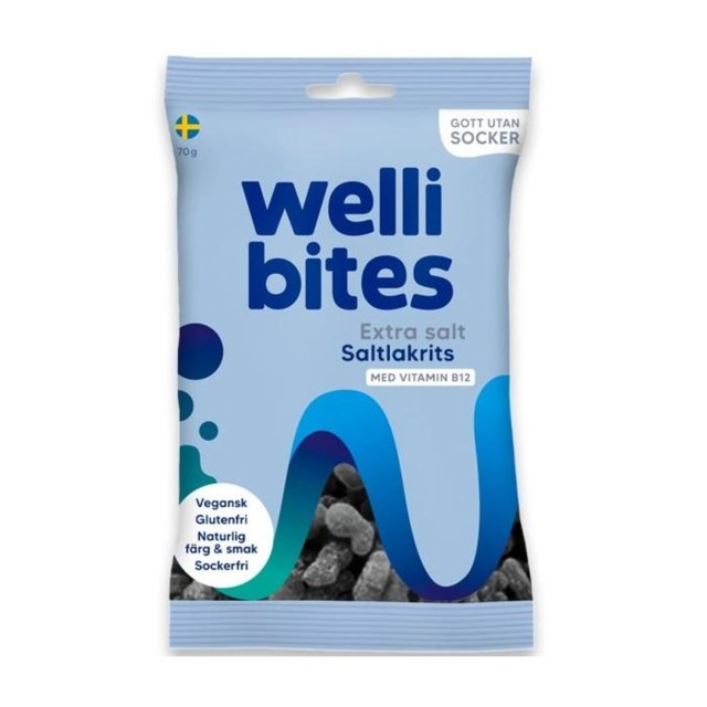 Wellibites Extra Salt Saltlakrits 70 g - 1