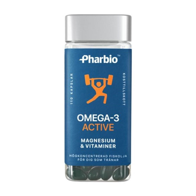 Pharbio Omega-3 Active 110 kapslar - 1
