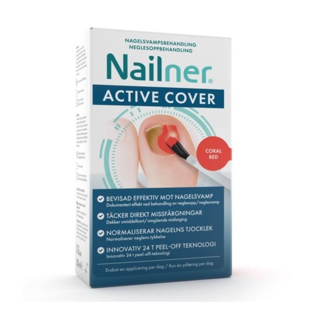 Nailner Active Cover Coral Red 30 ml - 1
