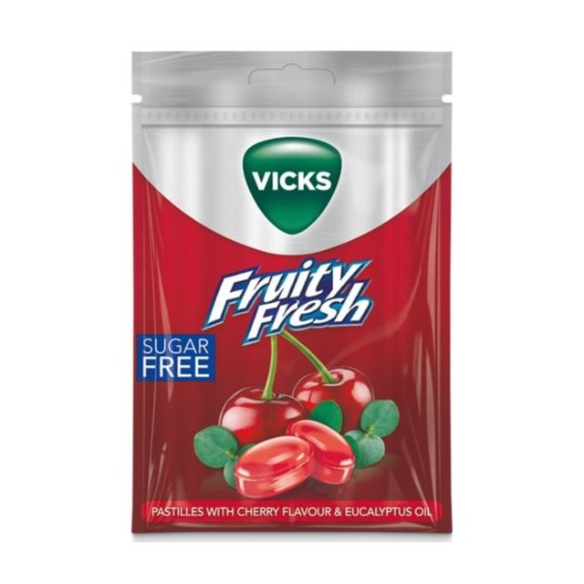 Vicks Fruity Fresh Cherry sockerfri 72 g - 1