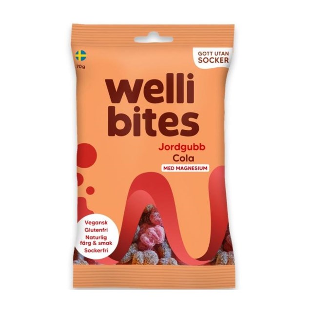 Wellibites Jordgubb & Cola 70 g - 1
