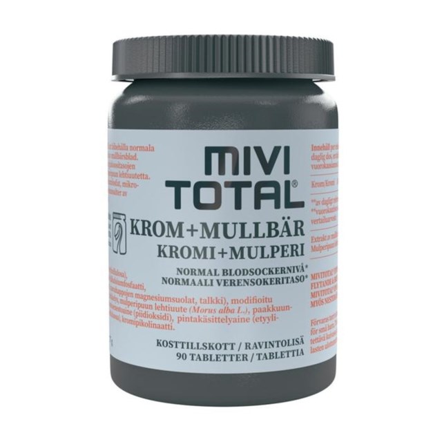 Mivitotal Krom + Mullbär 90 tabletter - 1