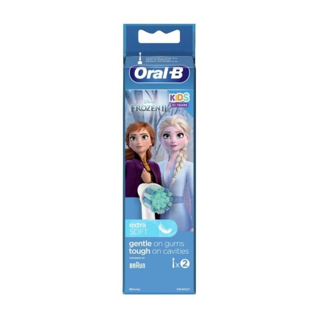 Oral-B Kids Frozen II Extra Soft tandborsthuvud 3+ år 2 st - 1