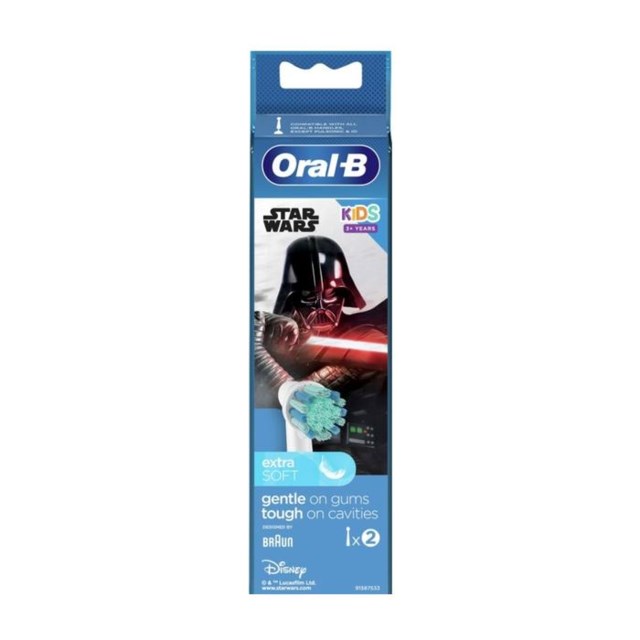 Oral-B Kids Star Wars Extra Soft tandborsthuvud 3+ år 2 st - 1