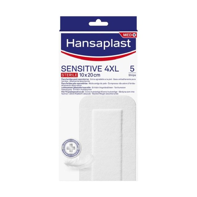 Hansaplast Sensitive 4XL (10 x 20cm) 5 st - 1