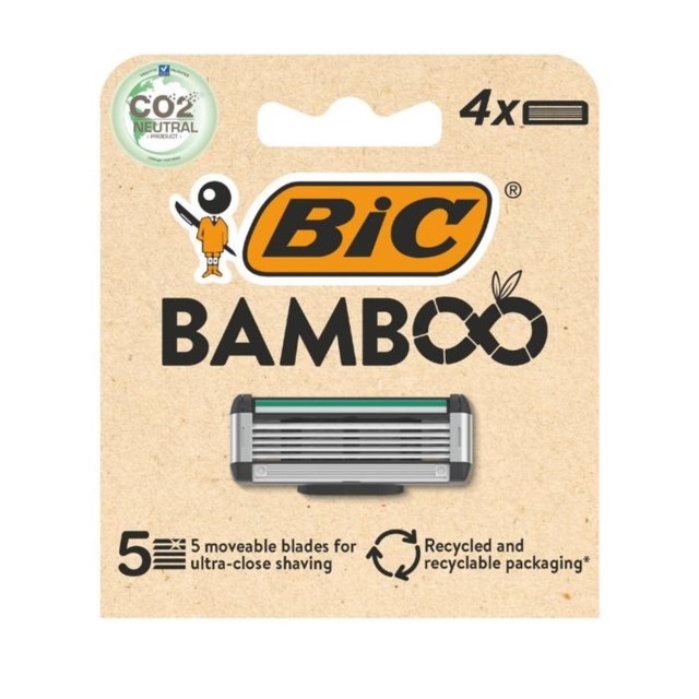 BIC Bamboo rakblad 4 st - 1