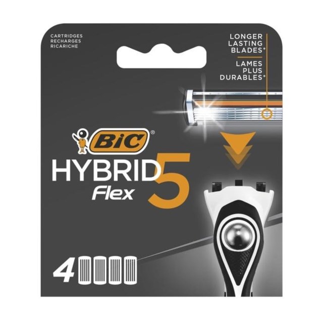 BIC Hybrid Flex 5 rakbladsrefill 4 st - 1