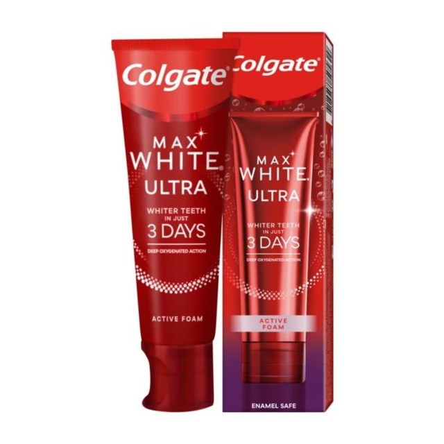 Colgate Max White Ultra Foam whitening-tandkräm 75 ml - 1