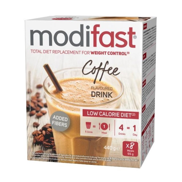 Modifast Low Calorie Diet Coffee 8 x 55 g - 1