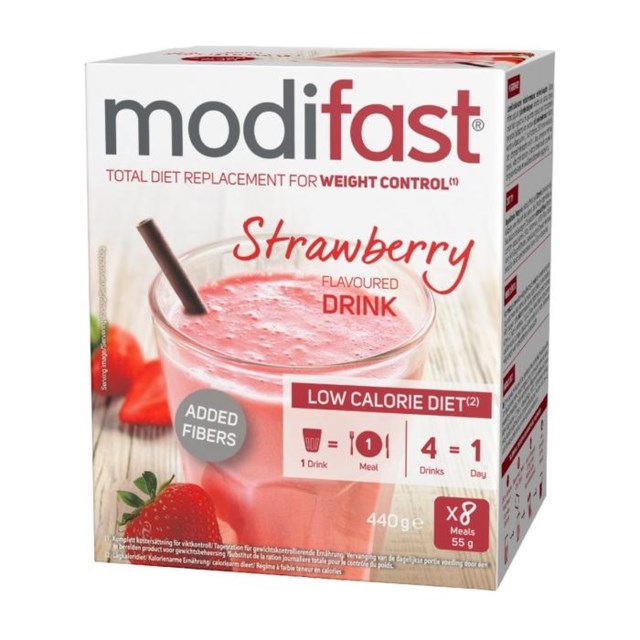 Modifast Low Calorie Diet Strawberry 8 x 55 g - 1