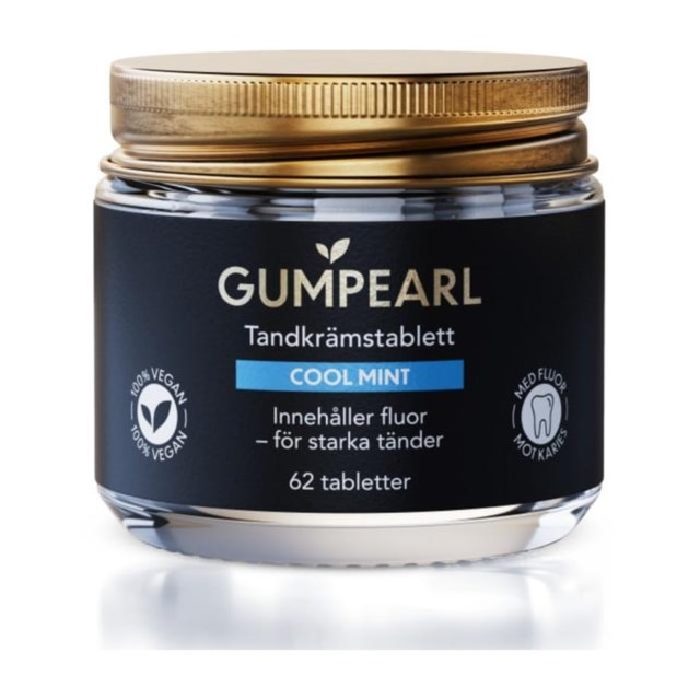 Gumpearl Cool Mint tandkrämstabletter 62 st - 1