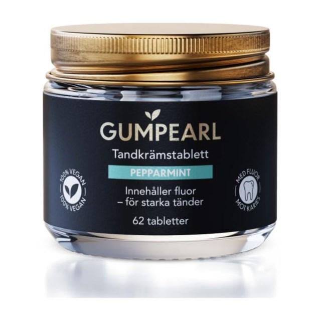 Gumpearl Pepparmint tandkrämstabletter 62 st - 1