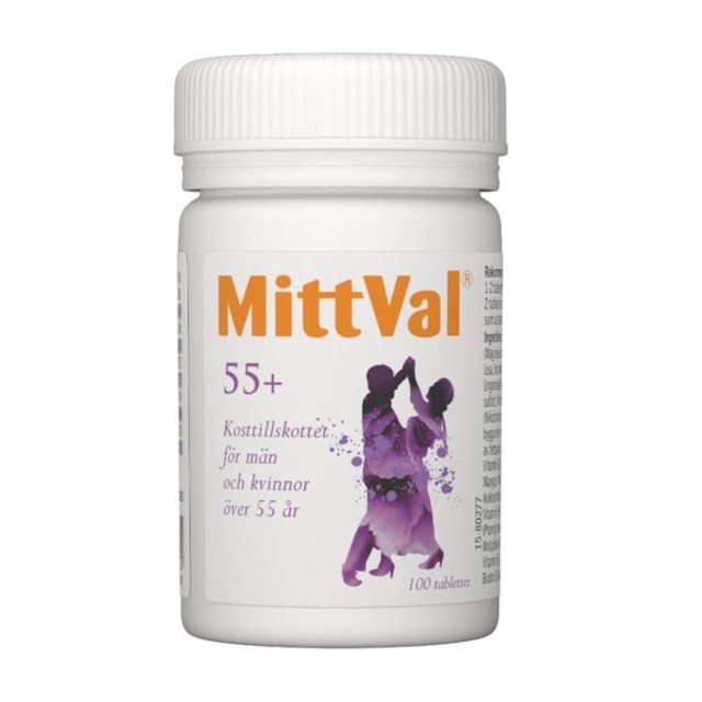 MittVal 55+ 100 tabletter - 1