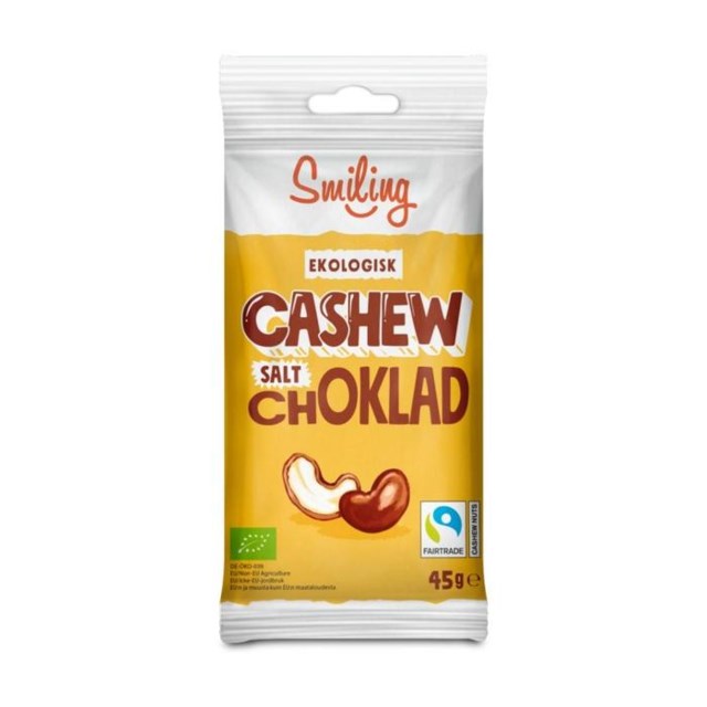 Smiling Cashew Salt Choklad 45 g - 1