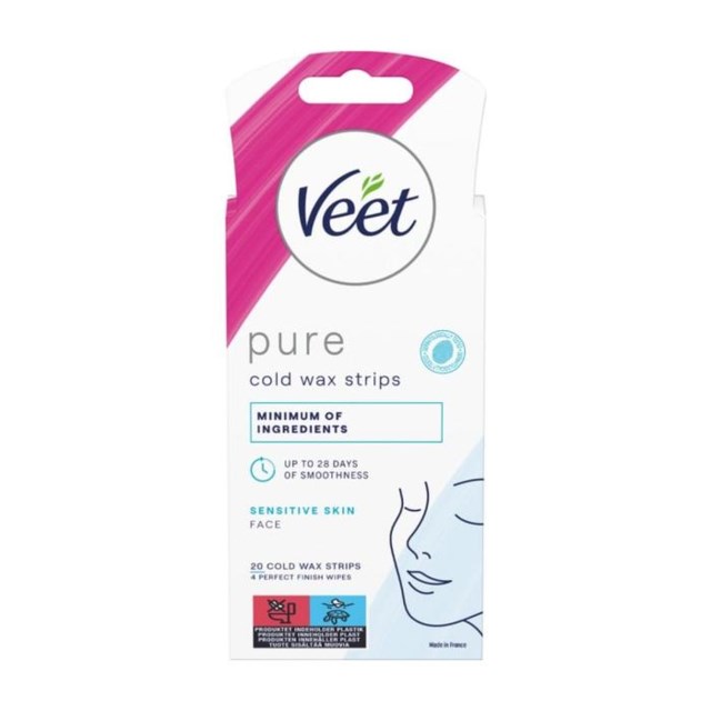 Veet Pure Cold Wax Strips Ansikte Sensitive Skin 20 st - 1