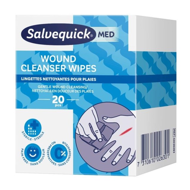 SalvequickMED Wound Cleanser Wipes 20 st - 1