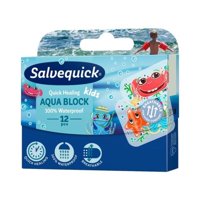 Salvequick Aqua Block Kids 12 st - 1
