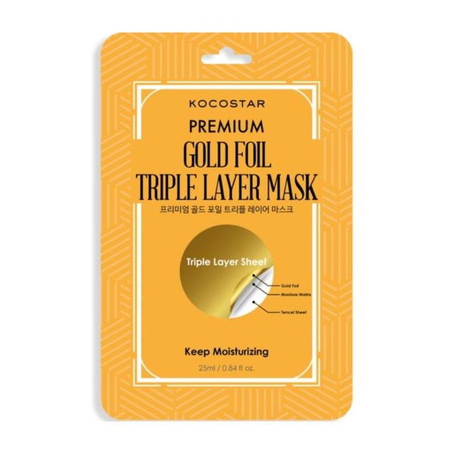 Kocostar Premium Gold Foil Triple Layer Mask - 1