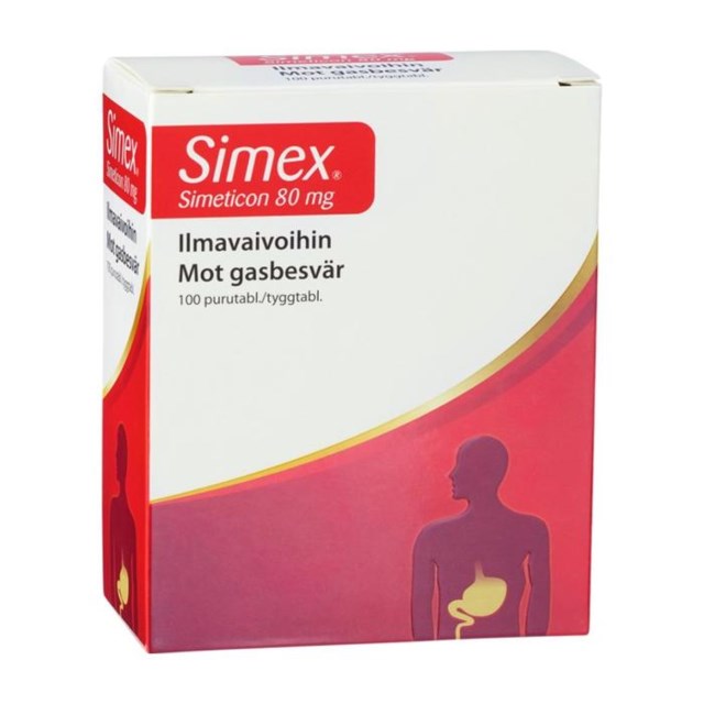 Simex tuggtablett Simetikon 80 mg 100 st - 1
