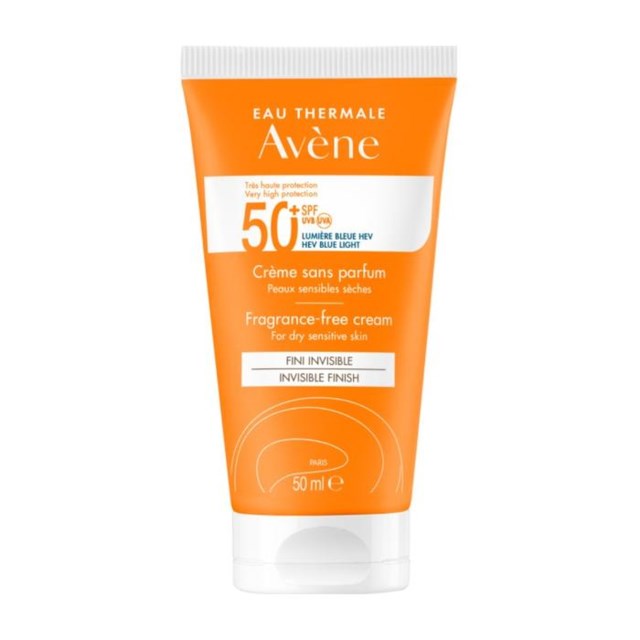 Avène Fragrance-Free Cream solkräm för ansiktet 50+, 50 ml - 1