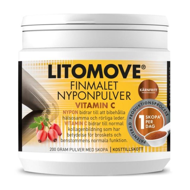 Litomove Nyponpulver Vitamin C 200 g - 1