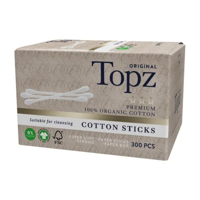 Topz Premium Cotton Sticks 300 st - 1