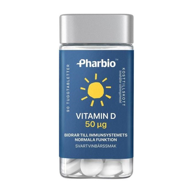 Pharbio Vitamin D 50 ug 90 st - 1