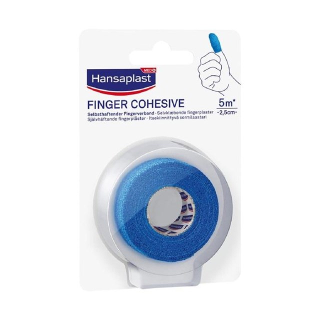 Hansaplast Finger Cohesive Blue fingerplåster 5m x 2,5cm - 1