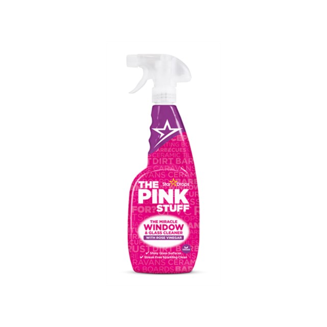 The Pink Stuff The Miracle Window & Glass Cleaner With Rose Vinegar, 750ml - 1